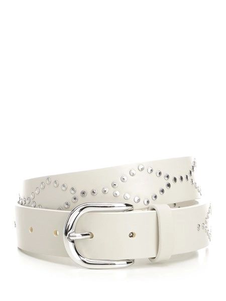 Isabel Marant Liliana Leather Belt, White Isabel Marant Liliana Leather Belt Women main image 4