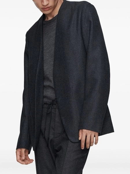 Veste En Laine Non Doublée Maison Gabriel Taille 50 - Tweed Gris - Neuf Sans étiquettes