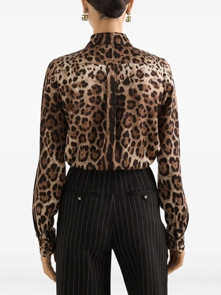 Dolce & Gabbana Leopard print satin shirt for Women - US | Al Duca