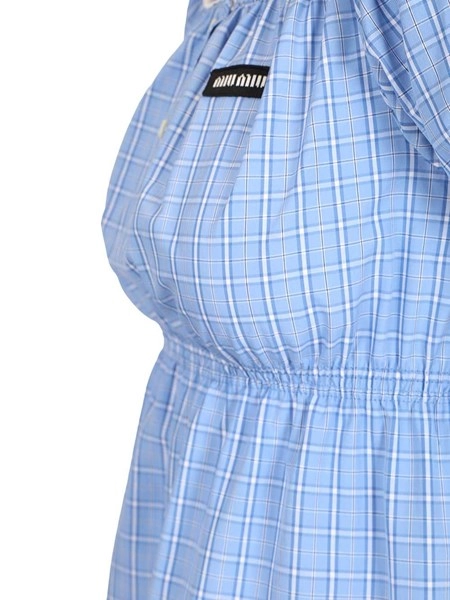 Miu Miu Mini dress in cotton poplin for Women - US | Al Duca d'Aosta