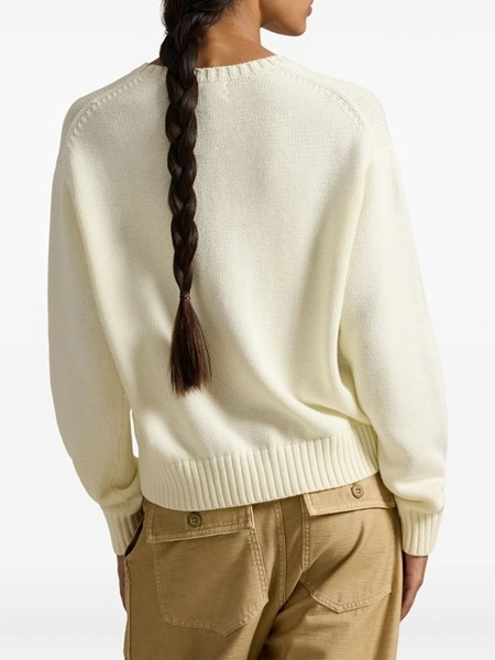 Polo Ralph Lauren Polo bear cotton pullover with inlays for Women