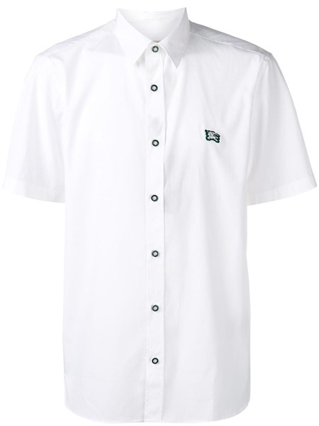 burberry white short sleeve shirt