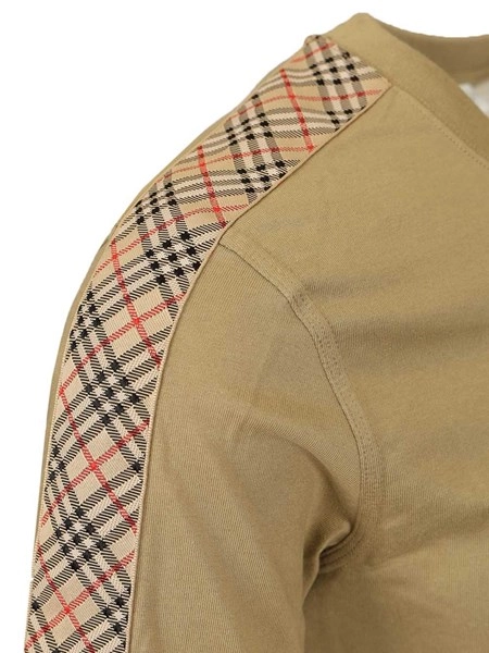 Burberry Cotton t-shirt with check trim for Men - US | Al Duca d'Aosta