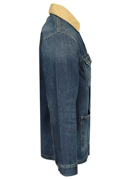 Carhartt Wip Warren chore coat 100% cotton 'camano' denim, 12 oz