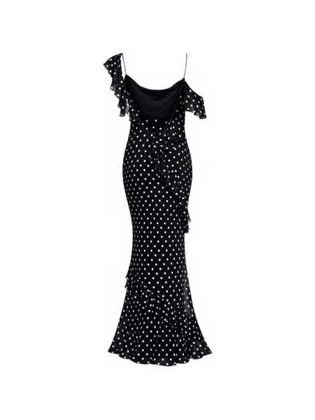 self portrait black white dress White Lace Contrast Collar Mini Dress | Self-Portrait main image 1