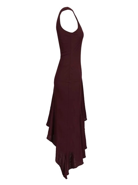 Alaa Asymmetrical dress in flowing jersey for Women - US | Al Duca d'Aosta