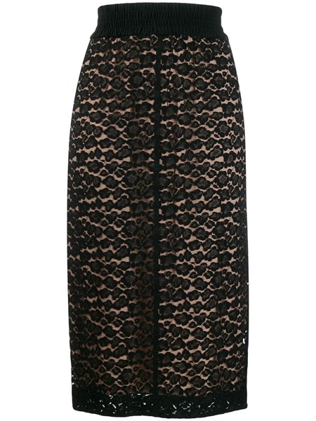 n°21 Black lace pencil skirt available on alducadaosta.com - 12689 - US