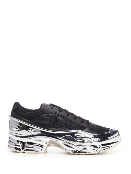 raf simons shoes black silver