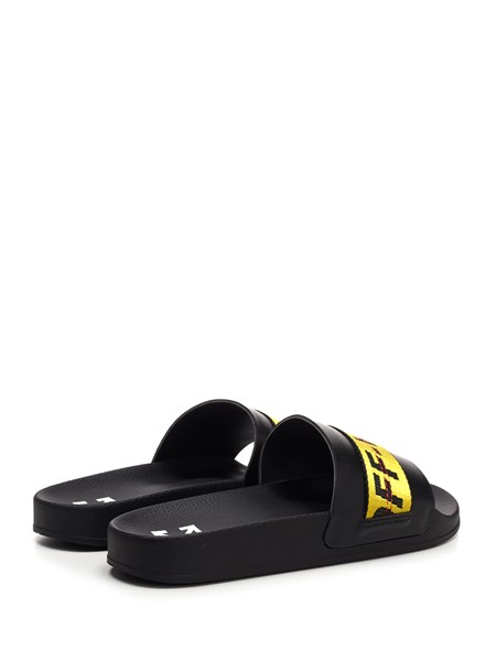 off white industrial slippers