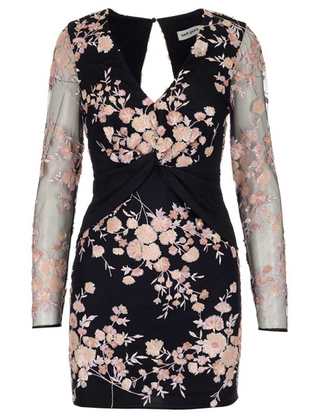self portrait sequin embroidery dress