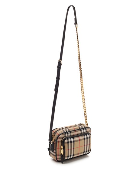 burberry check camera bag