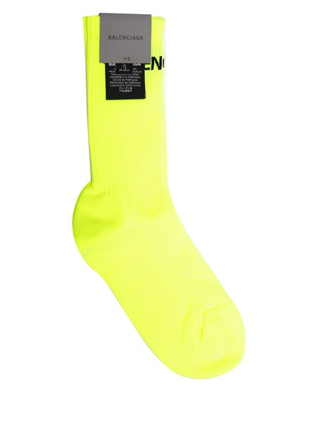 Balenciaga Fluo yellow socks for Men 