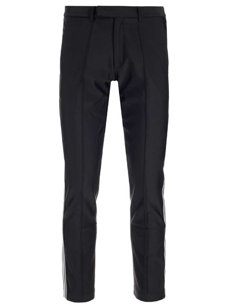 Gcds Black Trousers With Logo | ModeSens