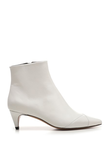 isabel marant white ankle boots