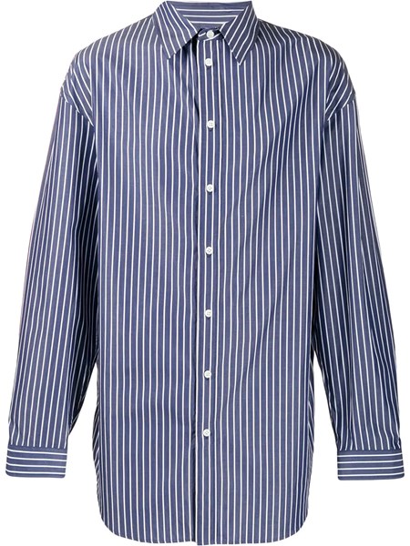 balenciaga blue striped shirt
