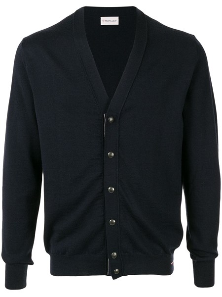 moncler cardigan dark blue