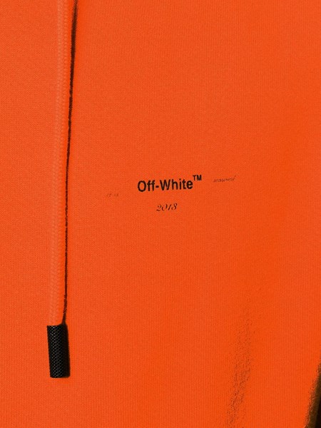 off white hoodie orange black