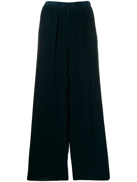 Forte Forte Textured Palazzo Trousers In Black | ModeSens