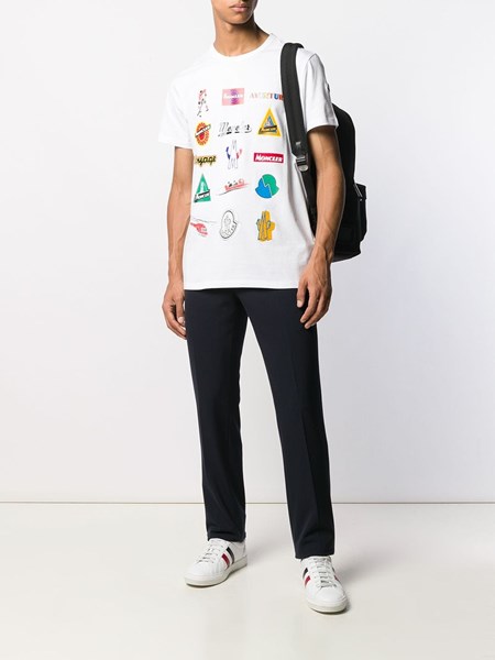 moncler multi logo t shirt