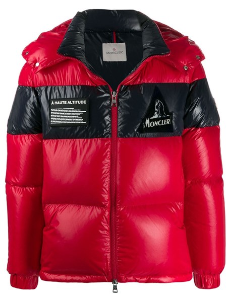 black and red moncler jacket