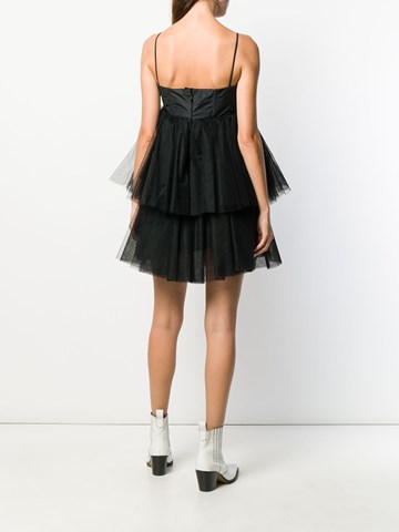 black tulle mini dress