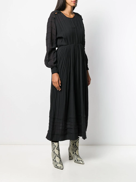 isabel marant etoile Pleated cinched waist dress available on ...