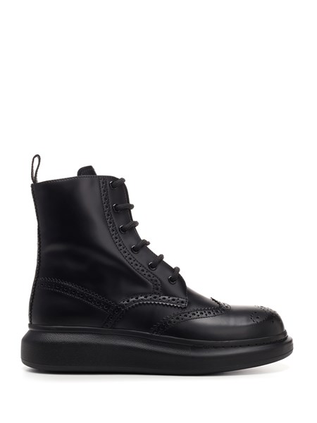 Alexander Mcqueen Boots Black "Hybrid" boots with Oversize insole