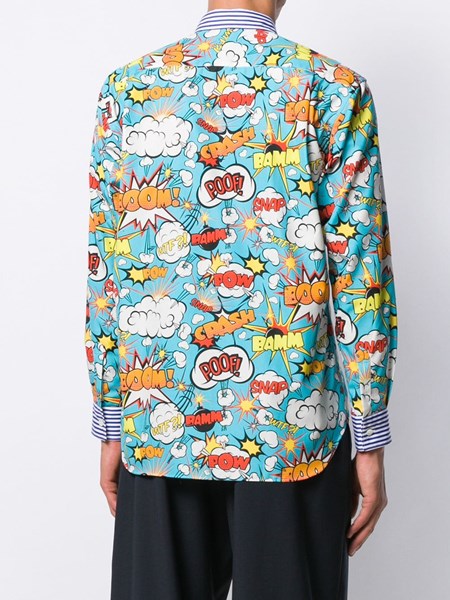 comic print shirt