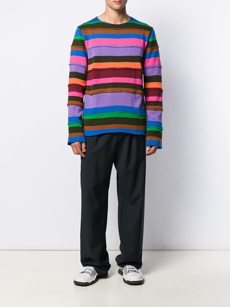 comme des garcons striped sweater