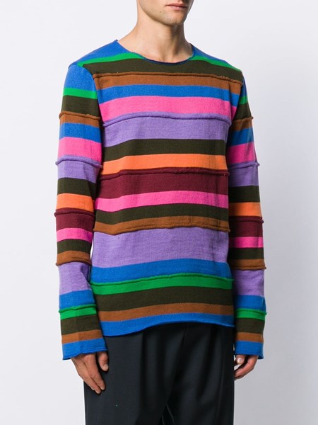 comme des garcons striped sweater