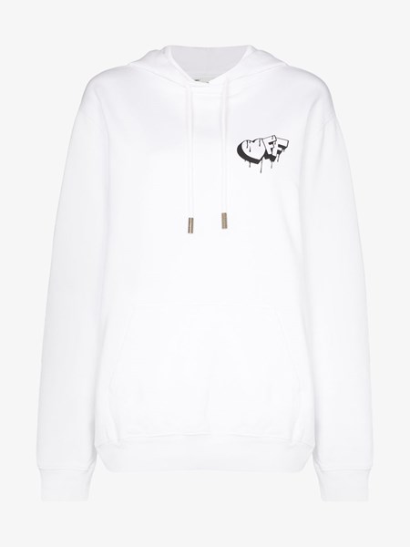 off white hoodie back print