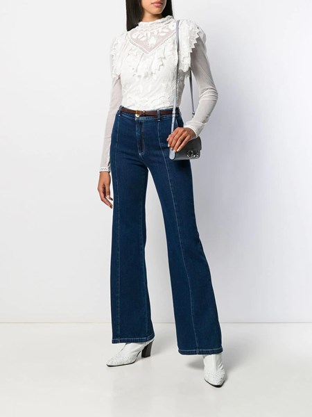 see by chloe flared jeans