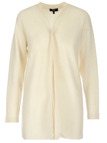 Theory Cashmere Open Cardigan In Ivory