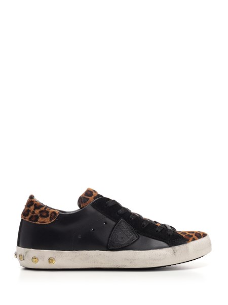 philippe model leopard sneakers