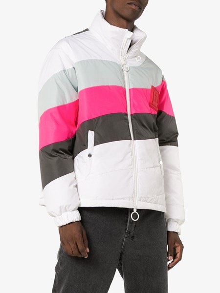 off white jacket pink