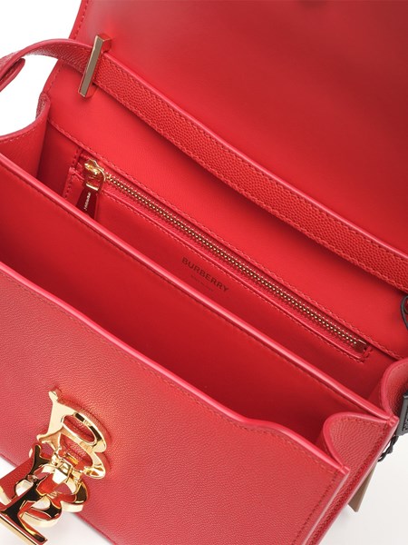 burberry red leather handbag