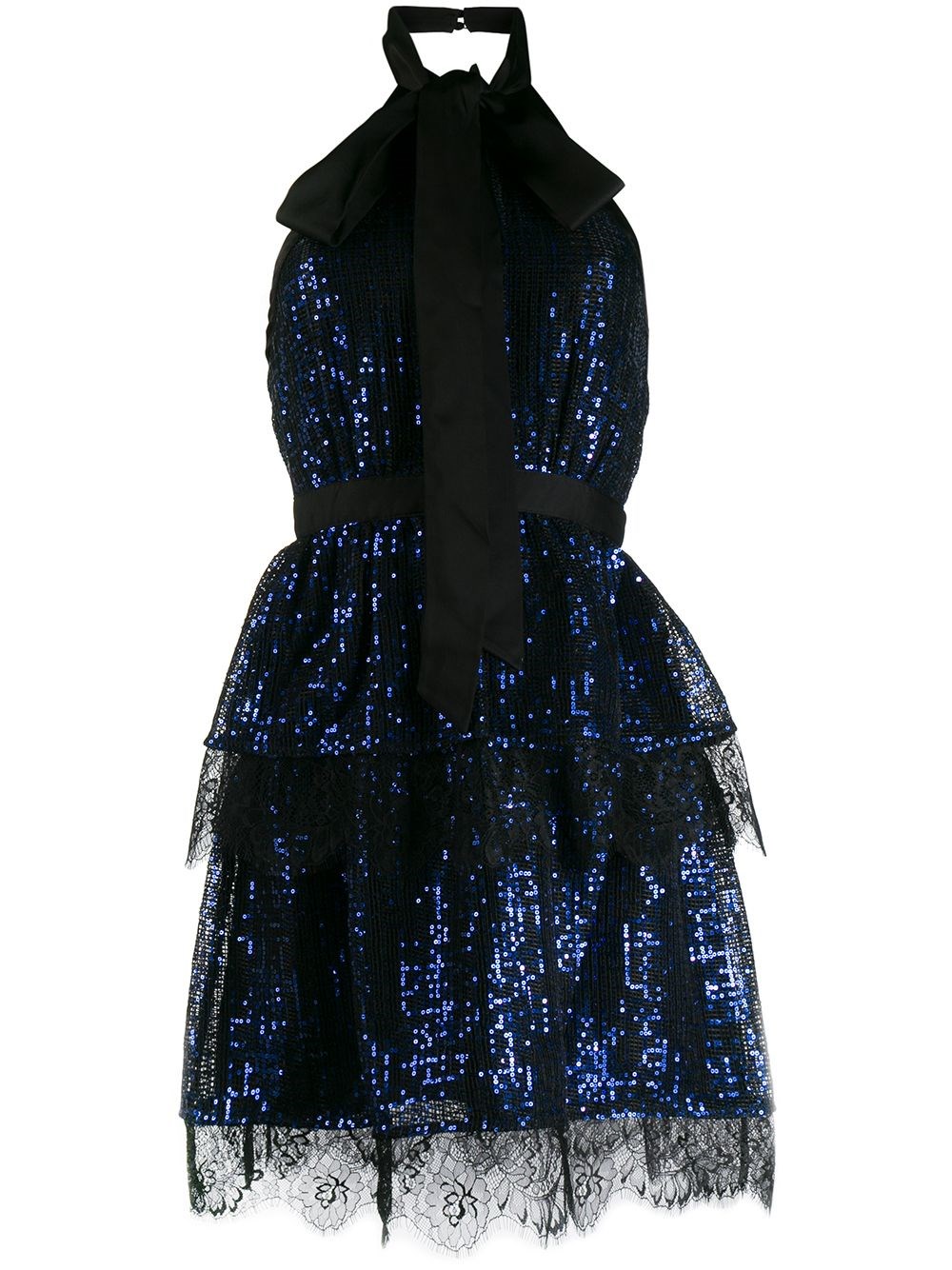 bright blue sequin dress