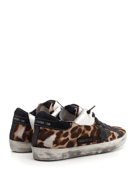 golden goose calf hair sneakers