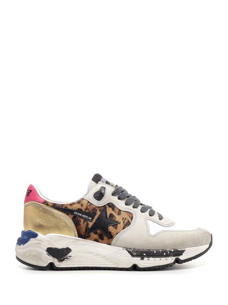 golden goose leopard running sneakers