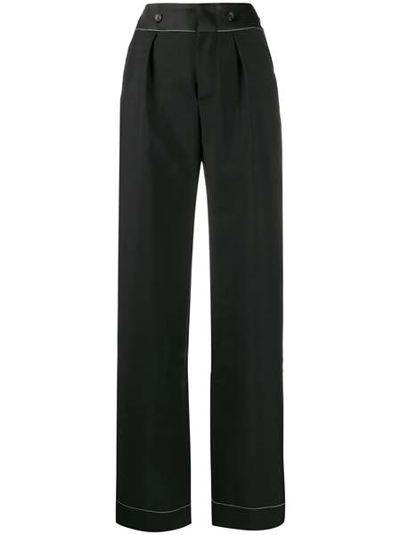 Lanvin Paris Black tailored pants for 