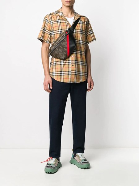 burberry short-sleeve vintage check shirt