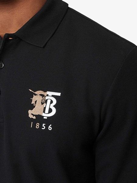 burberry black long sleeve polo