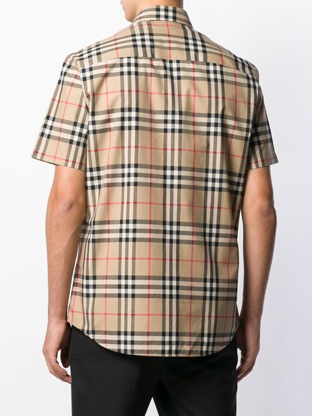 burberry short-sleeve vintage check shirt