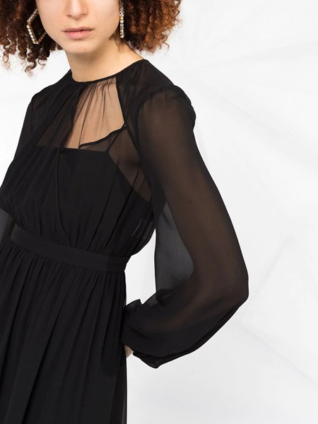 black chiffon maxi