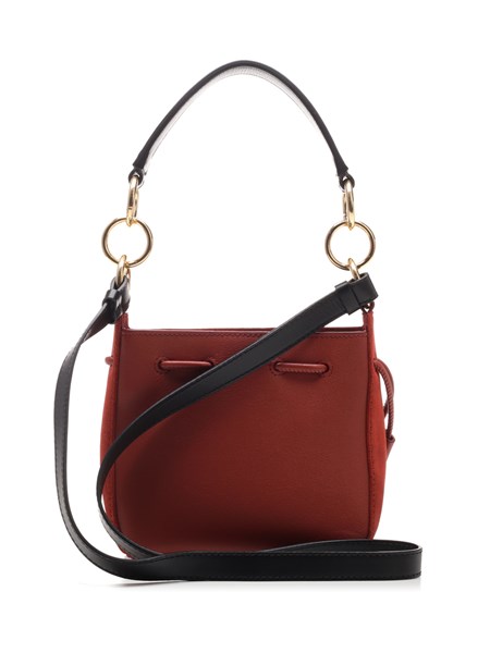 bucket bag red lining