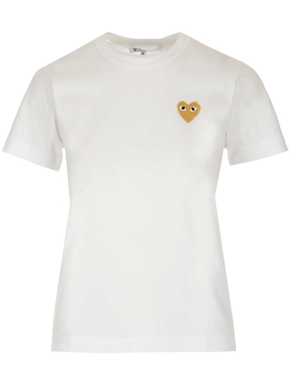 comme des garcons gold heart