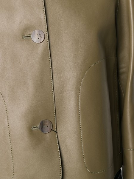 khaki green cropped jacket