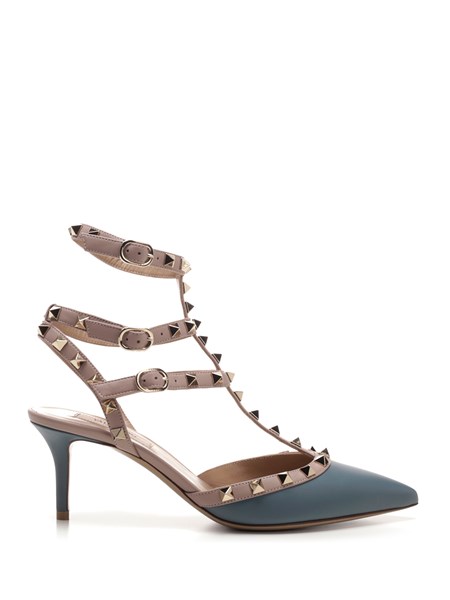 valentino blue rockstud shoes