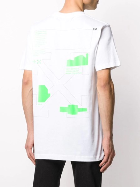 off white neon t shirt