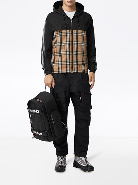 BURBERRY Hooded jacket in taffetà